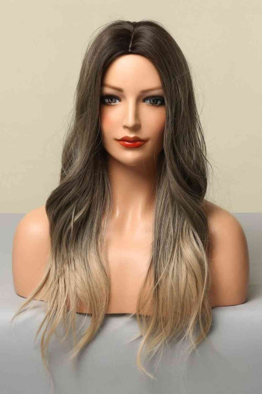 13*1" Full-Machine Wigs Synthetic Long Straight 24" - TRENDMELO