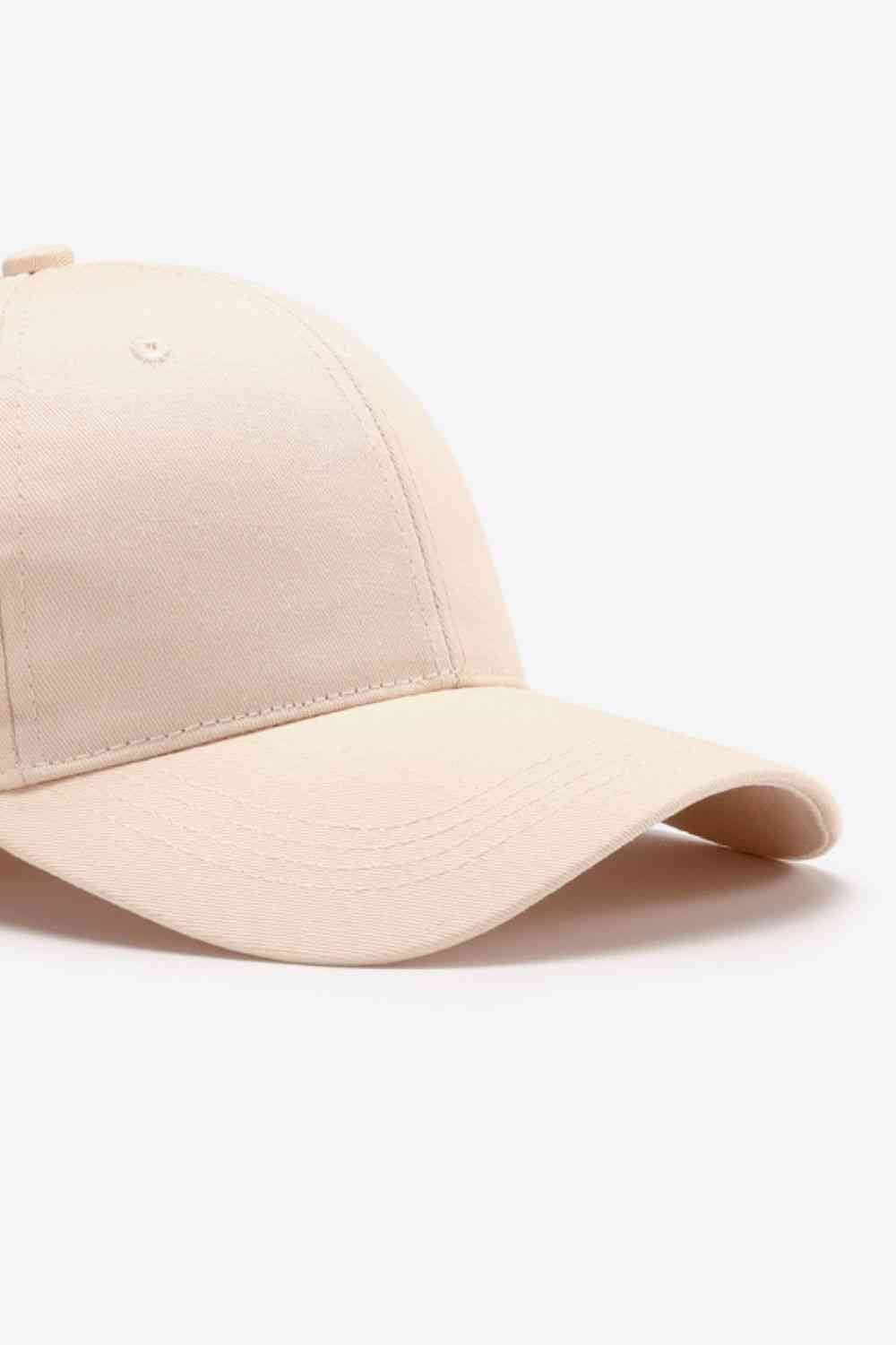 Plain Adjustable Cotton Baseball Cap - TRENDMELO