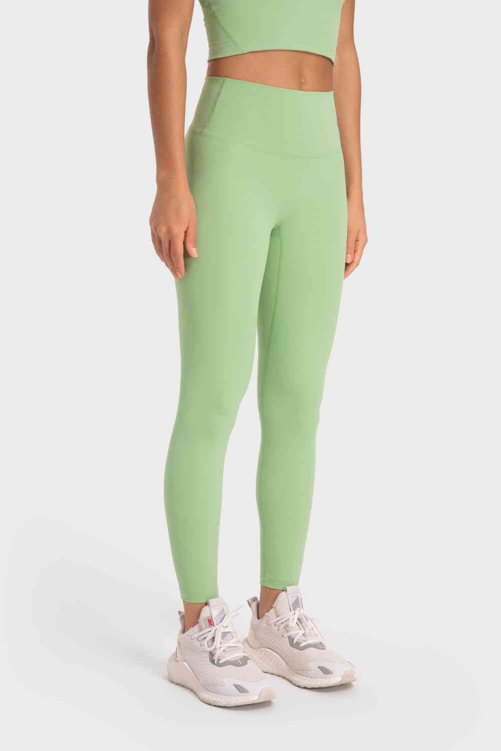 Basic Full Length Active Leggings - TRENDMELO