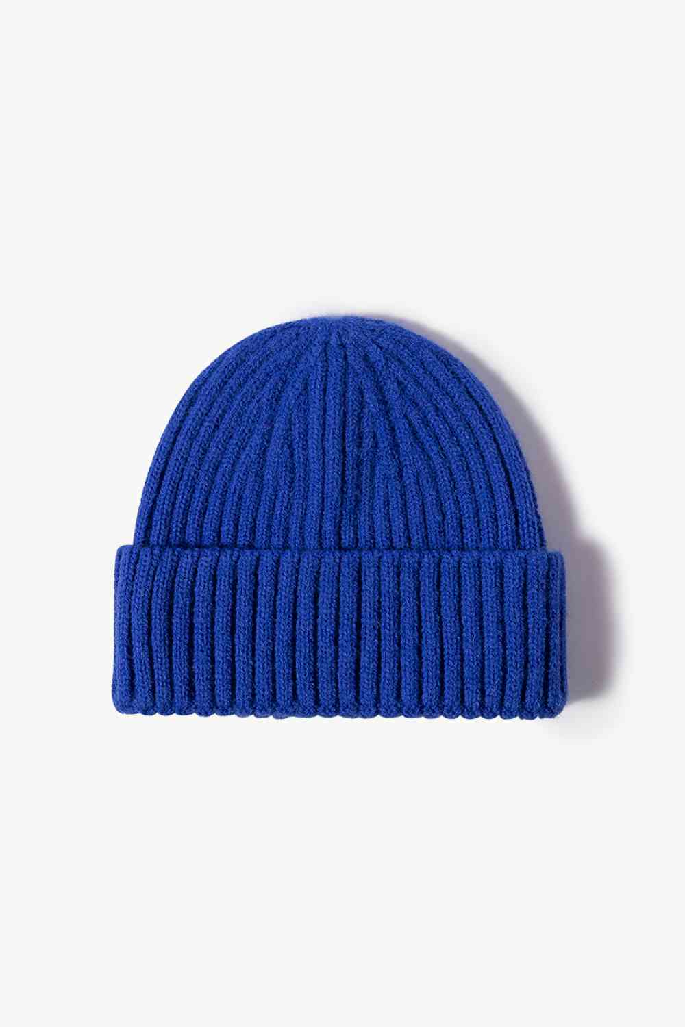 Rib-Knit Cuff Beanie - TRENDMELO