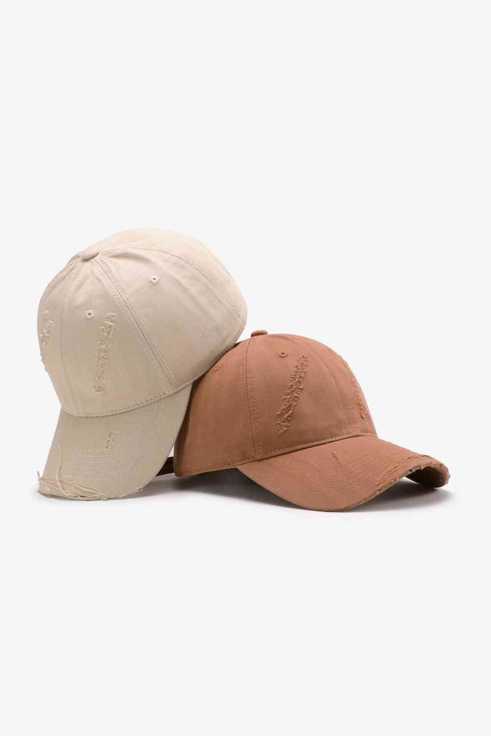 Distressed Adjustable Baseball Cap - TRENDMELO