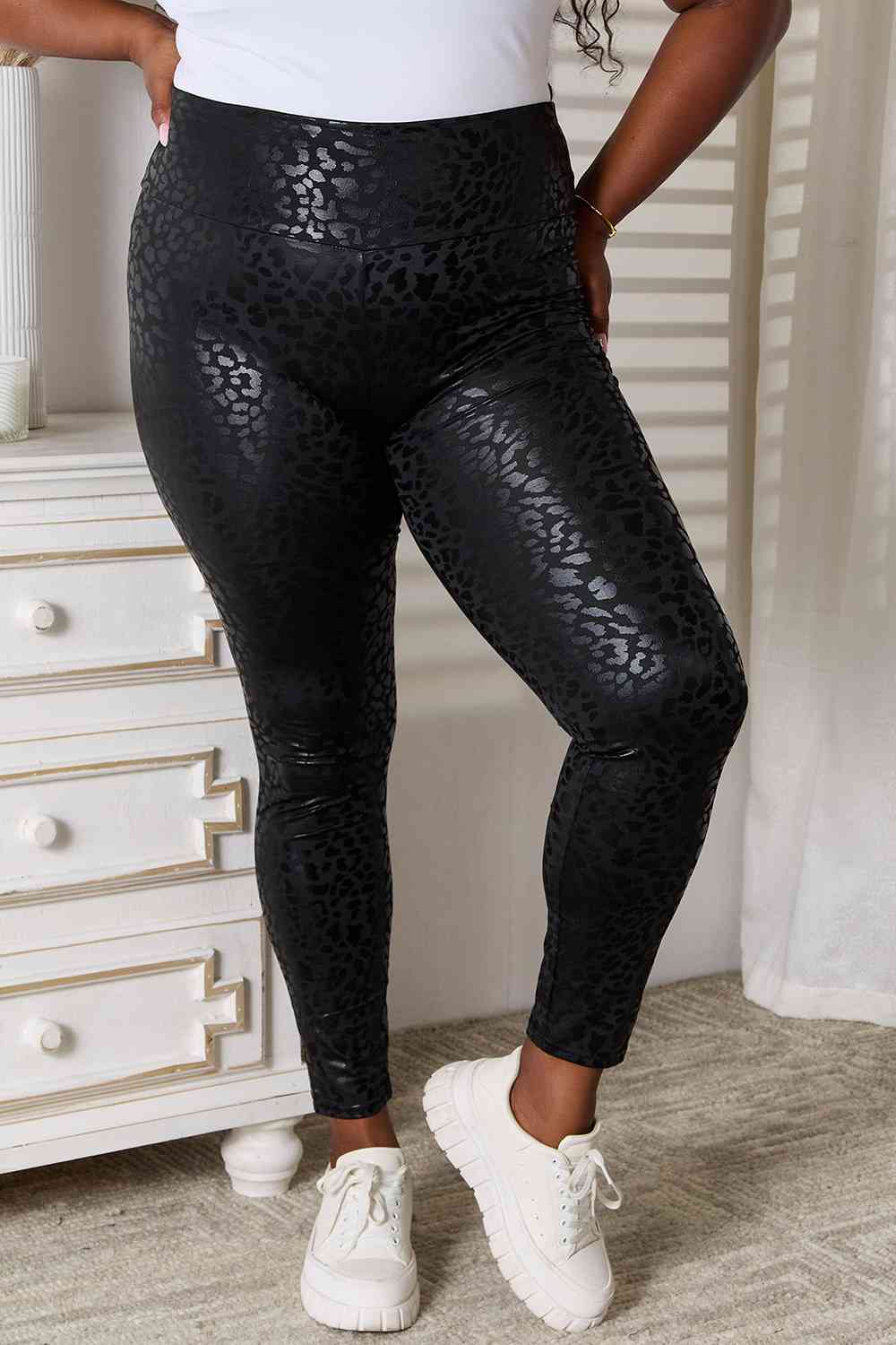 Double Take High Waist Leggings - TRENDMELO