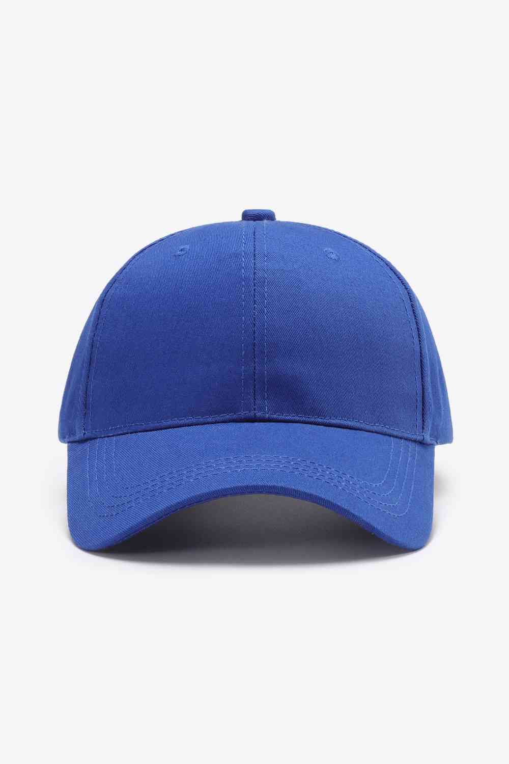 Plain Adjustable Cotton Baseball Cap - TRENDMELO