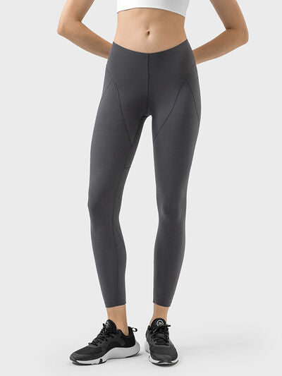 Mid-Rise Waist Active Pants - TRENDMELO