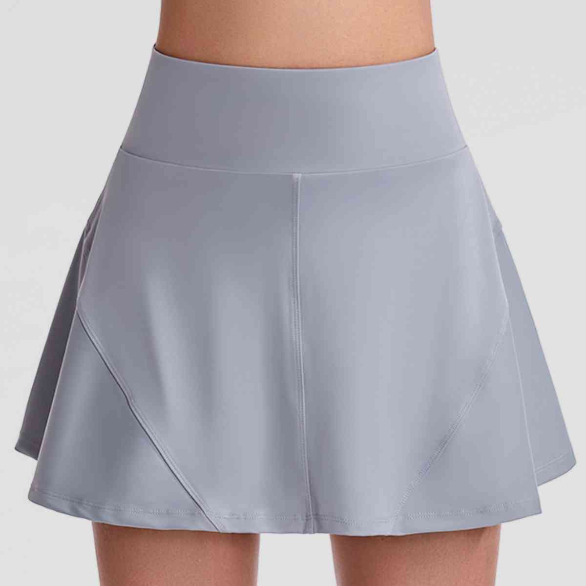 Wide Waistband Sports Skort - TRENDMELO