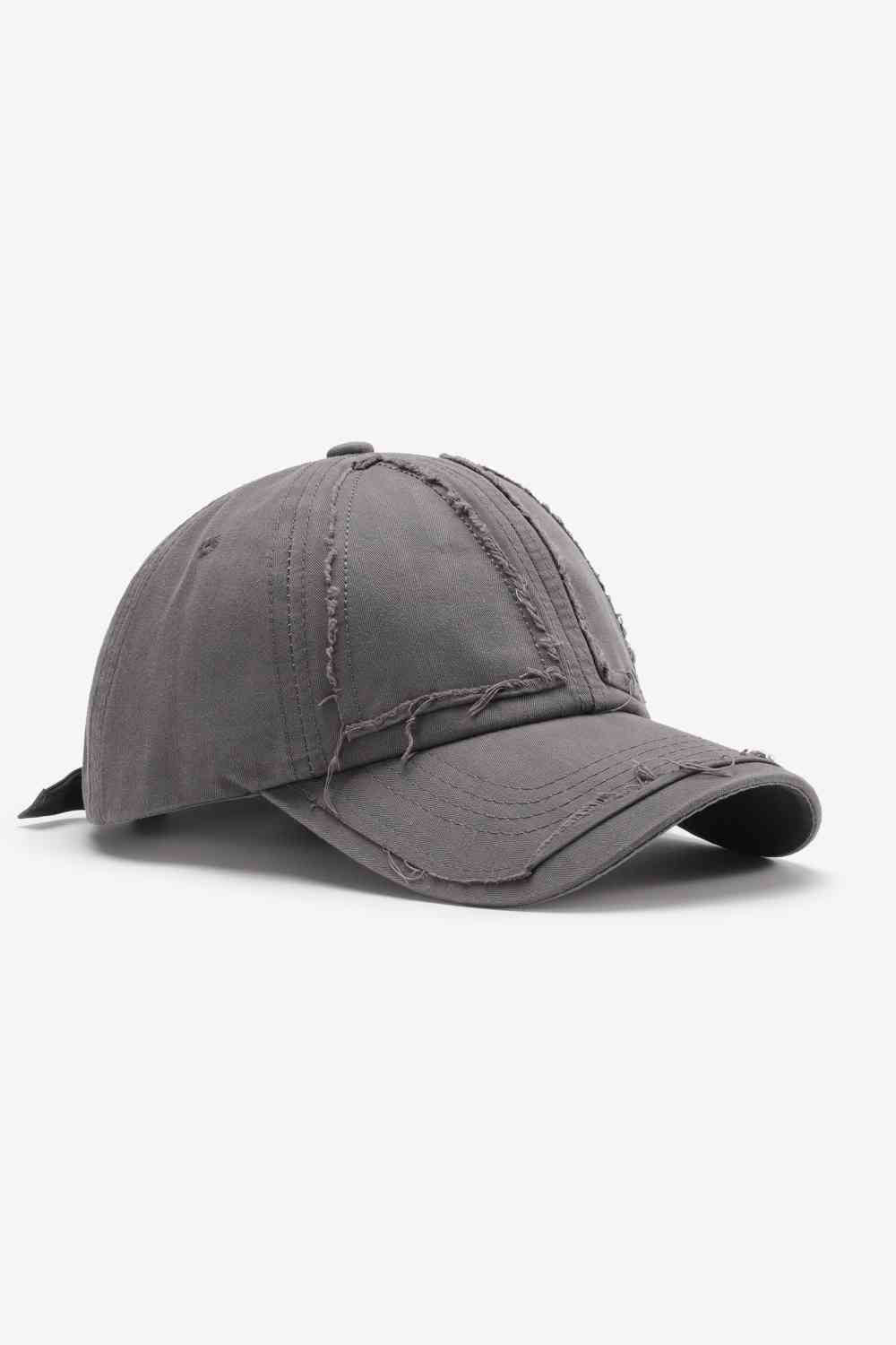 Distressed Adjustable Baseball Cap - TRENDMELO