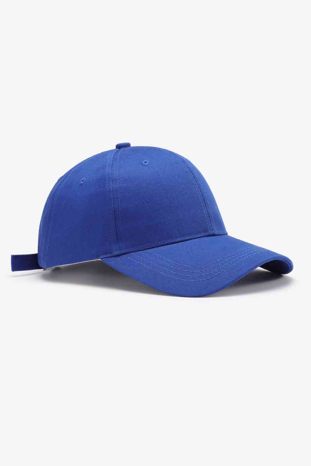 Plain Adjustable Cotton Baseball Cap - TRENDMELO