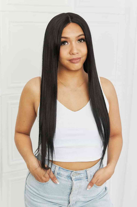13*2" Long Lace Front Straight Synthetic Wigs 26" Long 150% Density - TRENDMELO