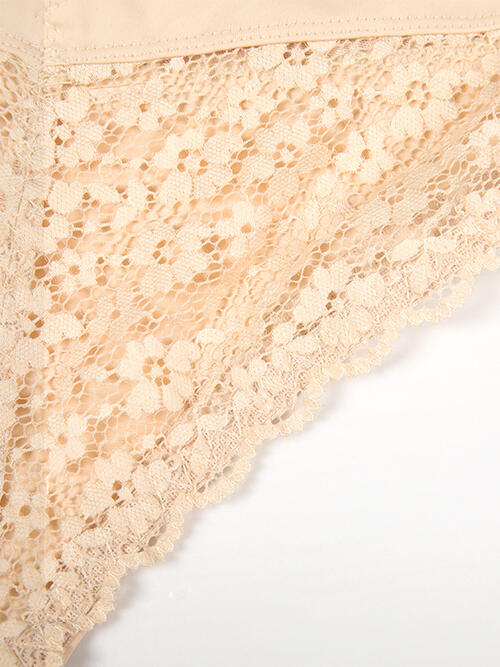 Full Size Lace Detail Shaping Shorts - TRENDMELO