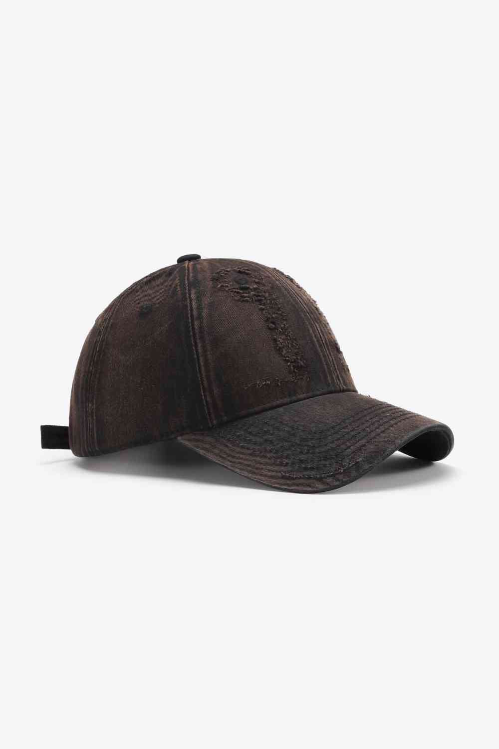 Distressed Adjustable Baseball Cap - TRENDMELO