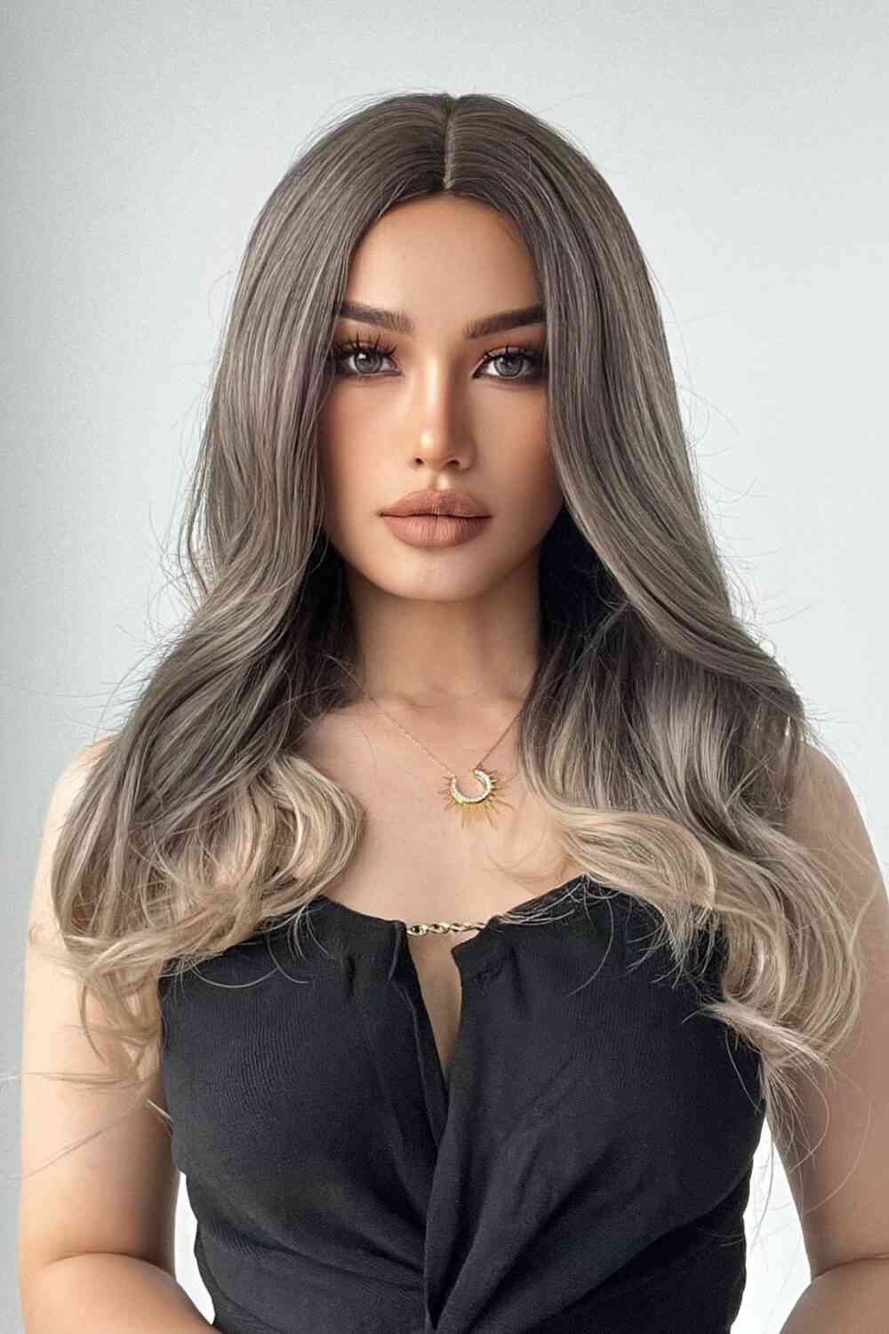 13*1" Full-Machine Wigs Synthetic Long Straight 24" - TRENDMELO