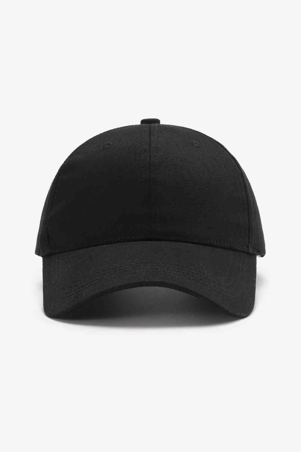 Plain Adjustable Cotton Baseball Cap - TRENDMELO