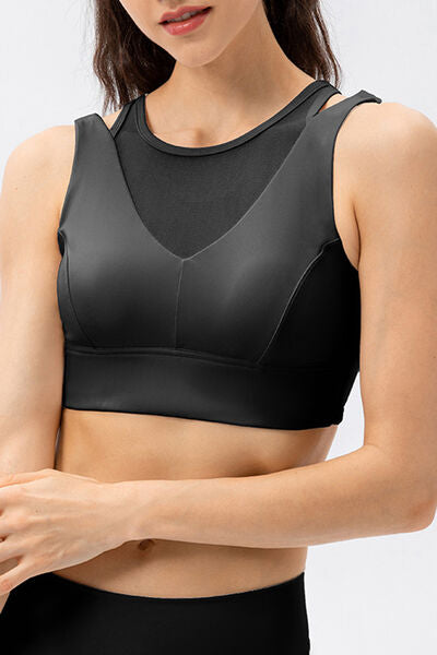 Cutout Wide Strap Active Tank - TRENDMELO