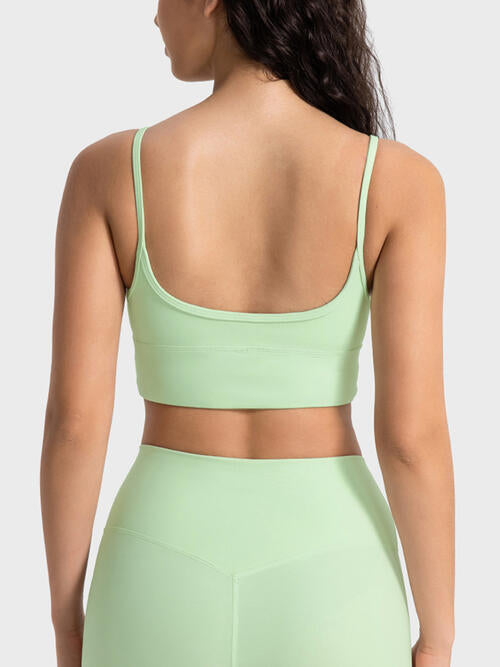 Spaghetti Strap Sport Bra - TRENDMELO