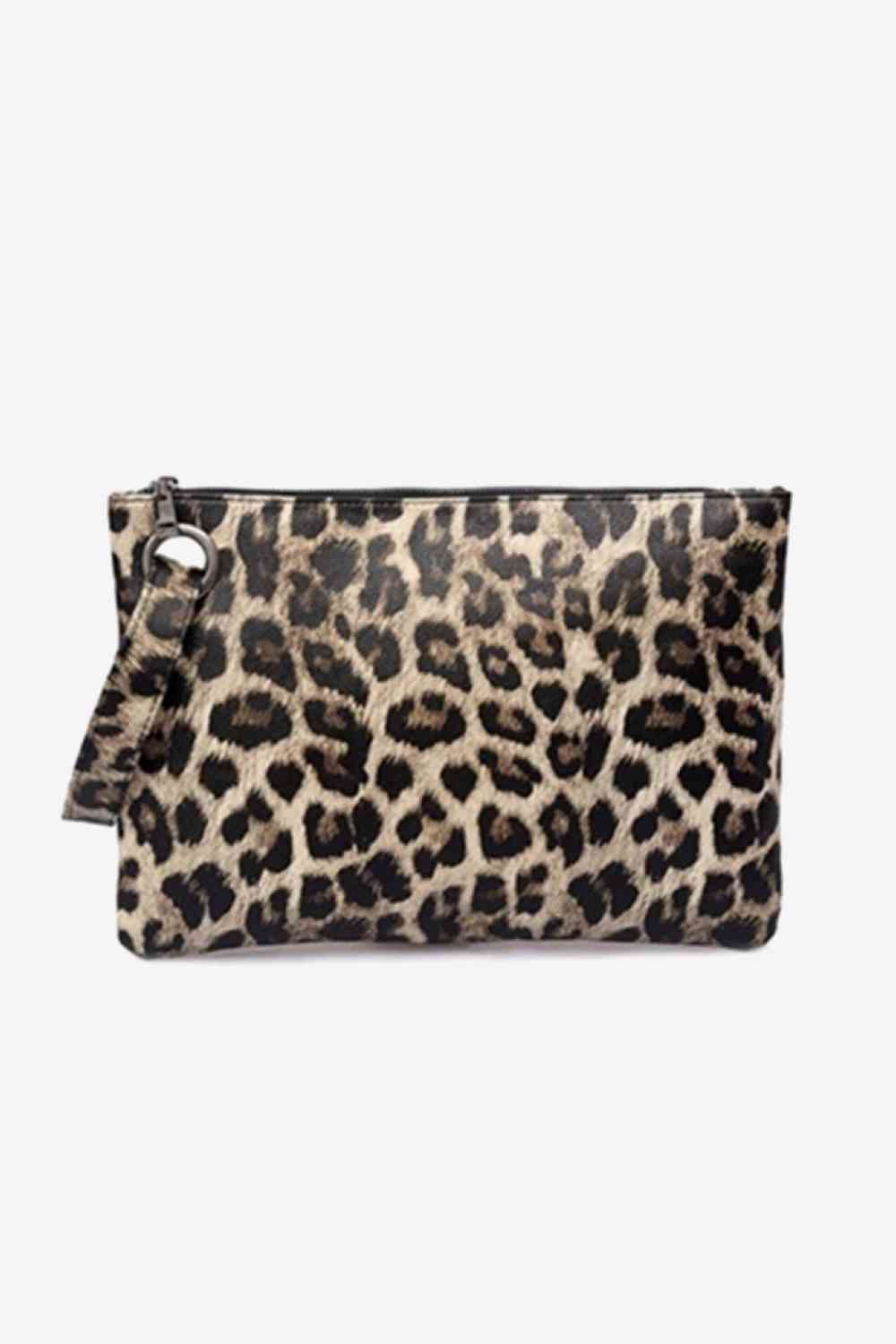 Leopard PU Leather Clutch - TRENDMELO