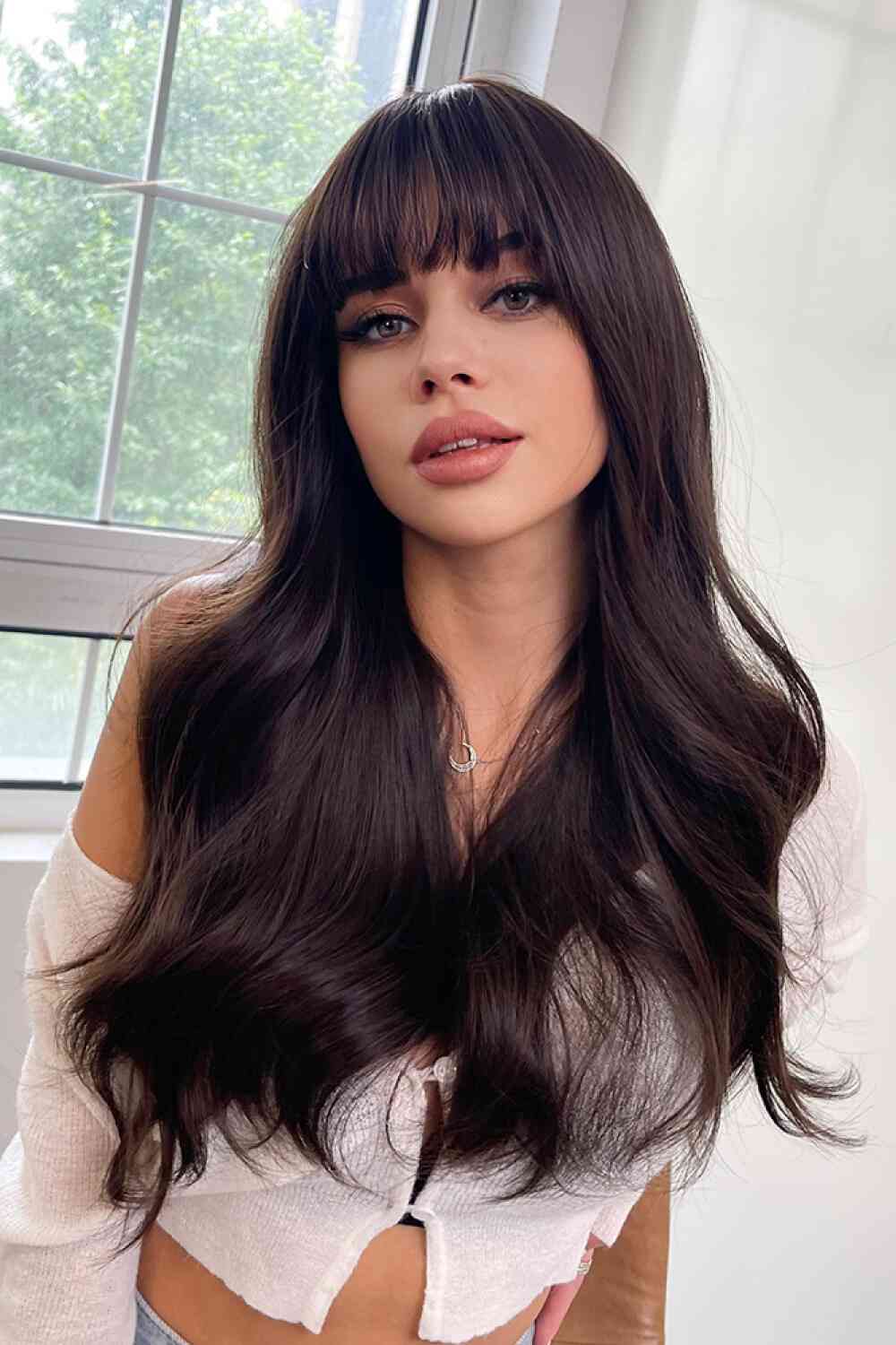 Full Machine Long Wave Synthetic Wigs 24'' - TRENDMELO