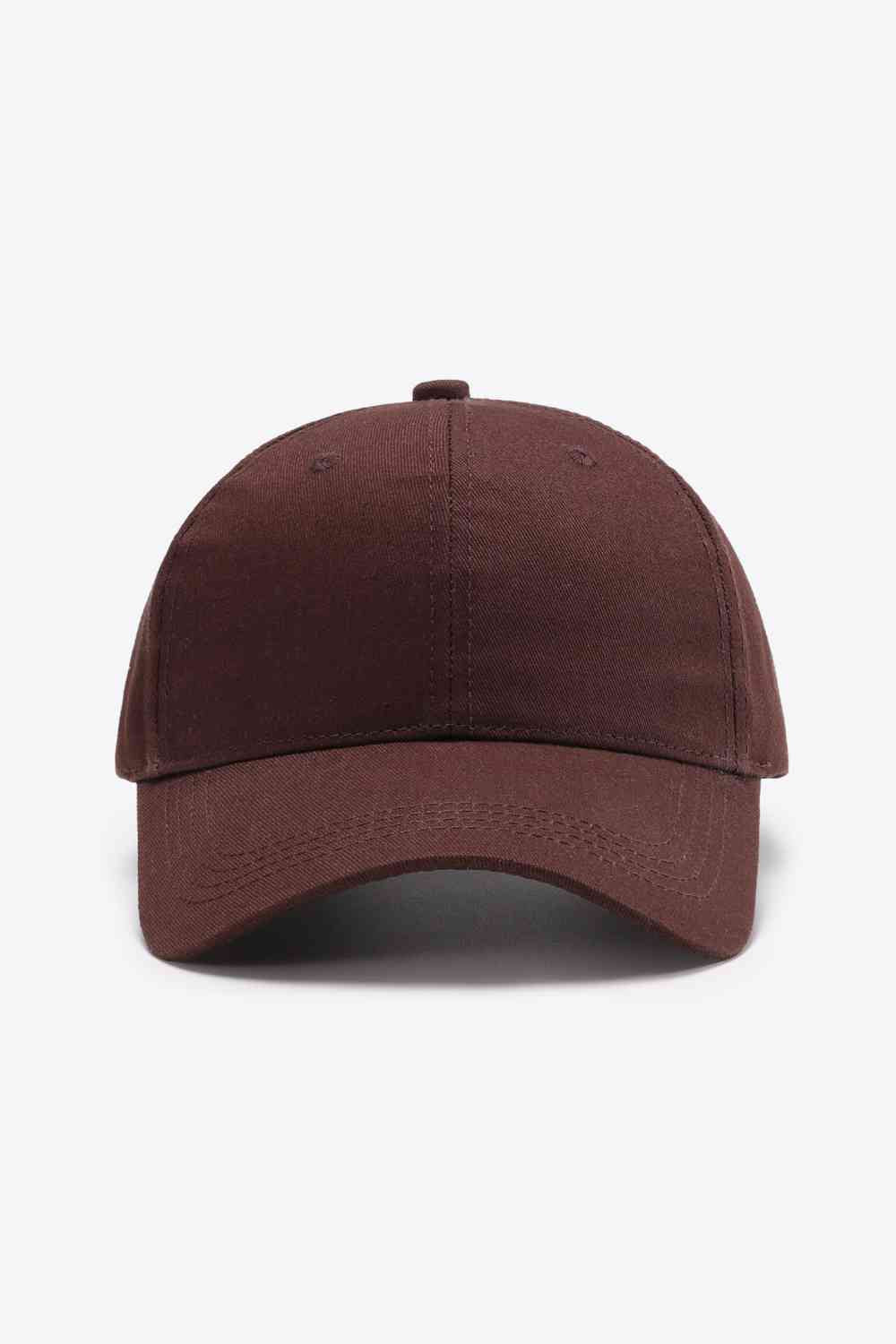 Plain Adjustable Cotton Baseball Cap - TRENDMELO