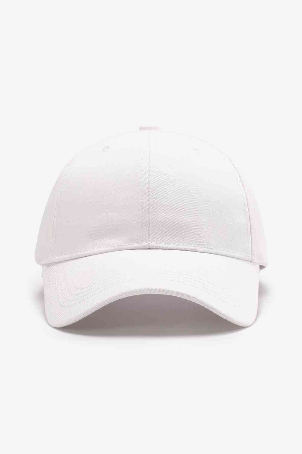 Plain Adjustable Cotton Baseball Cap - TRENDMELO