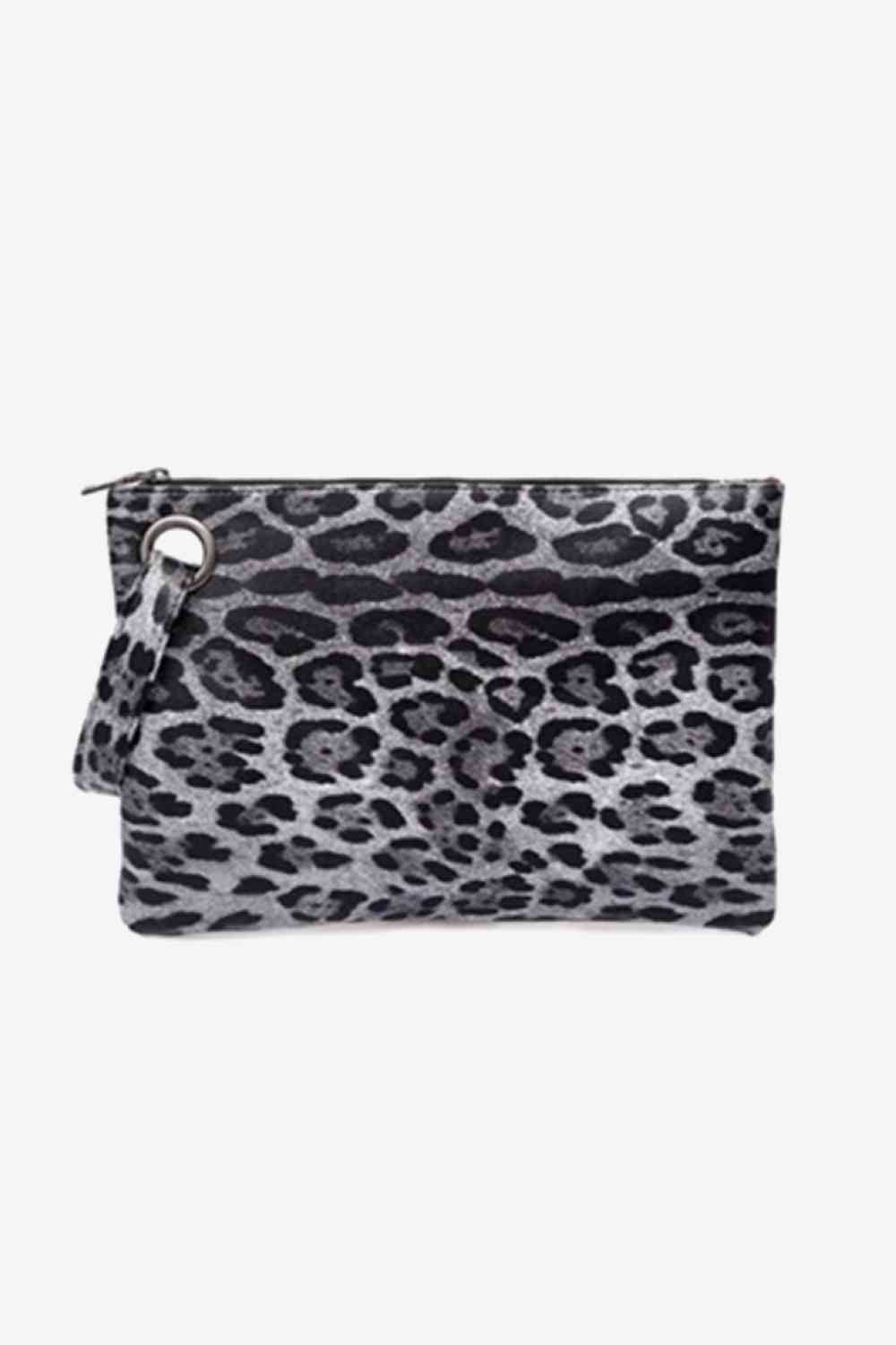 Leopard PU Leather Clutch - TRENDMELO