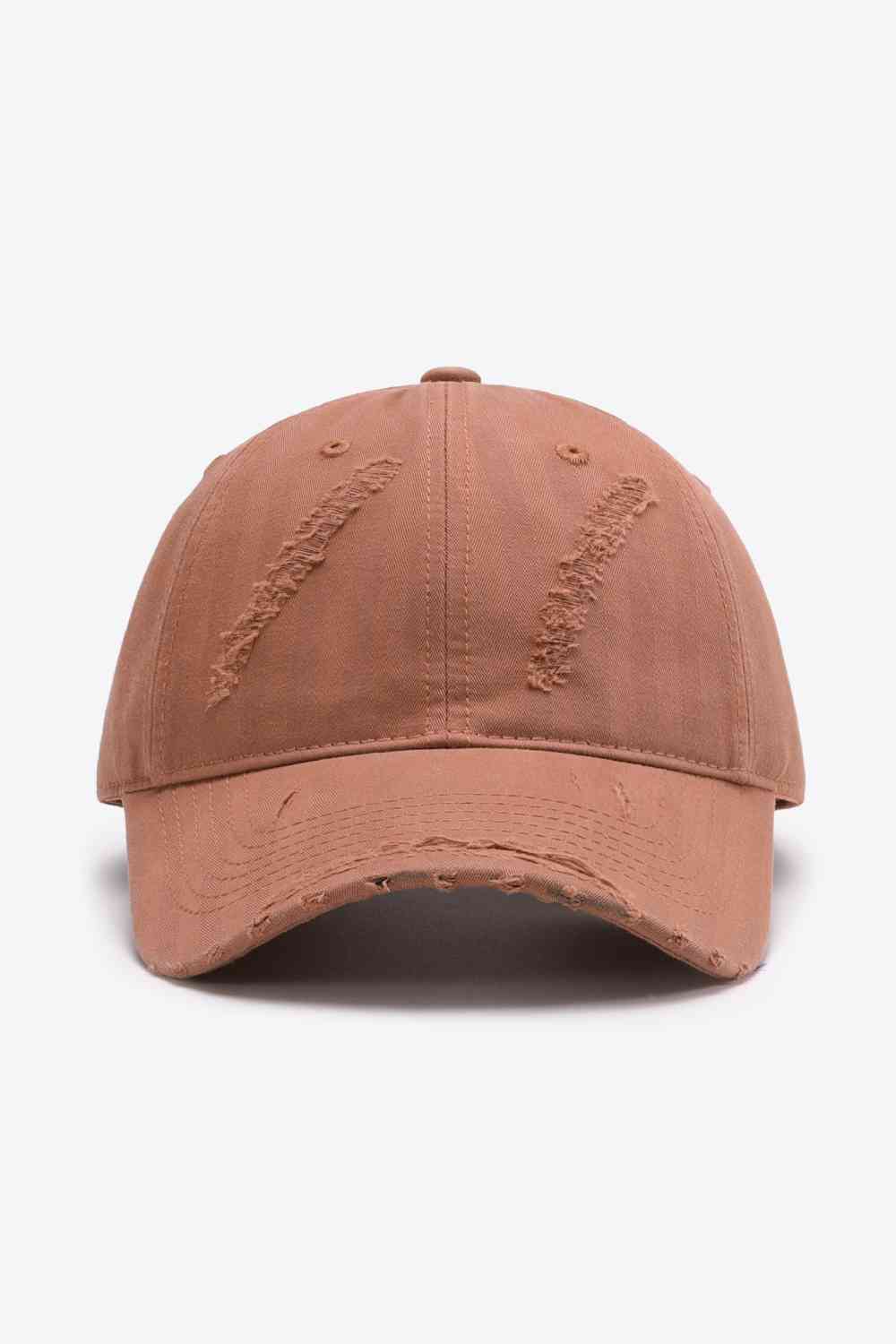 Distressed Adjustable Baseball Cap - TRENDMELO