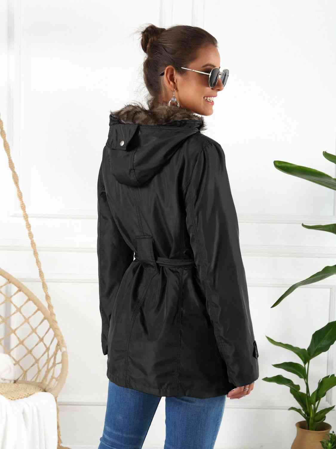 Full Size Hooded Jacket with Detachable Liner (Three-Way Wear) - TRENDMELO