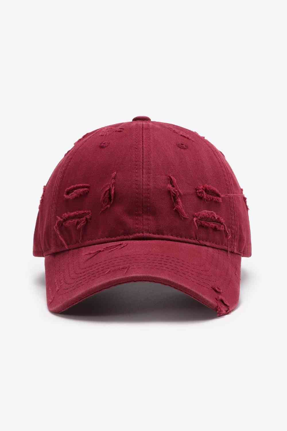 Distressed Adjustable Baseball Cap - TRENDMELO