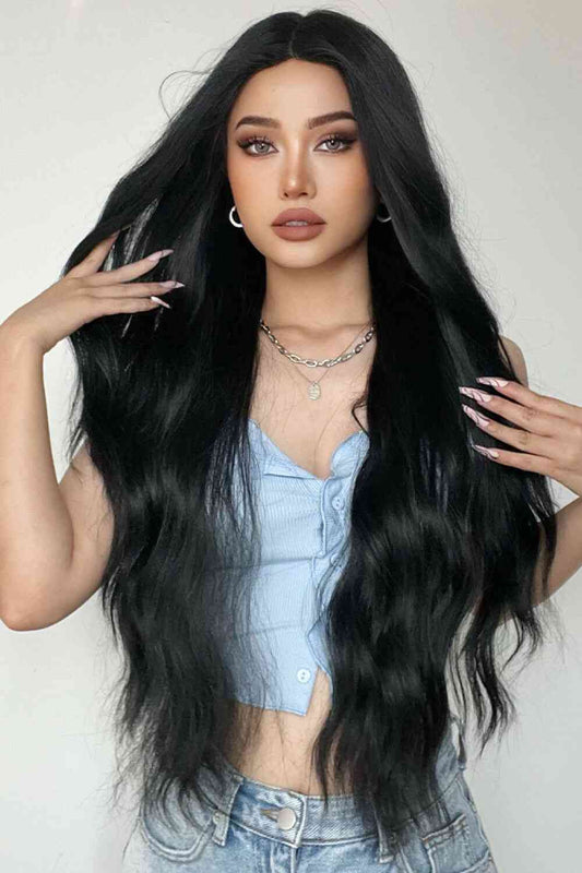 Full Machine Long Wave Synthetic Wigs 28'' - TRENDMELO