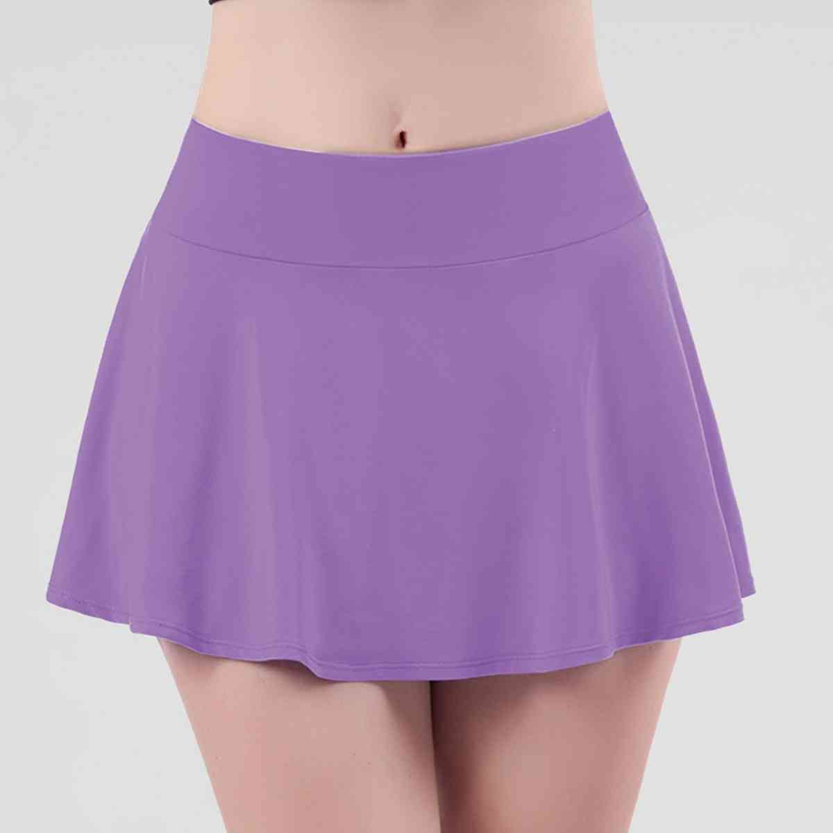 Wide Waistband Sports Skort - TRENDMELO