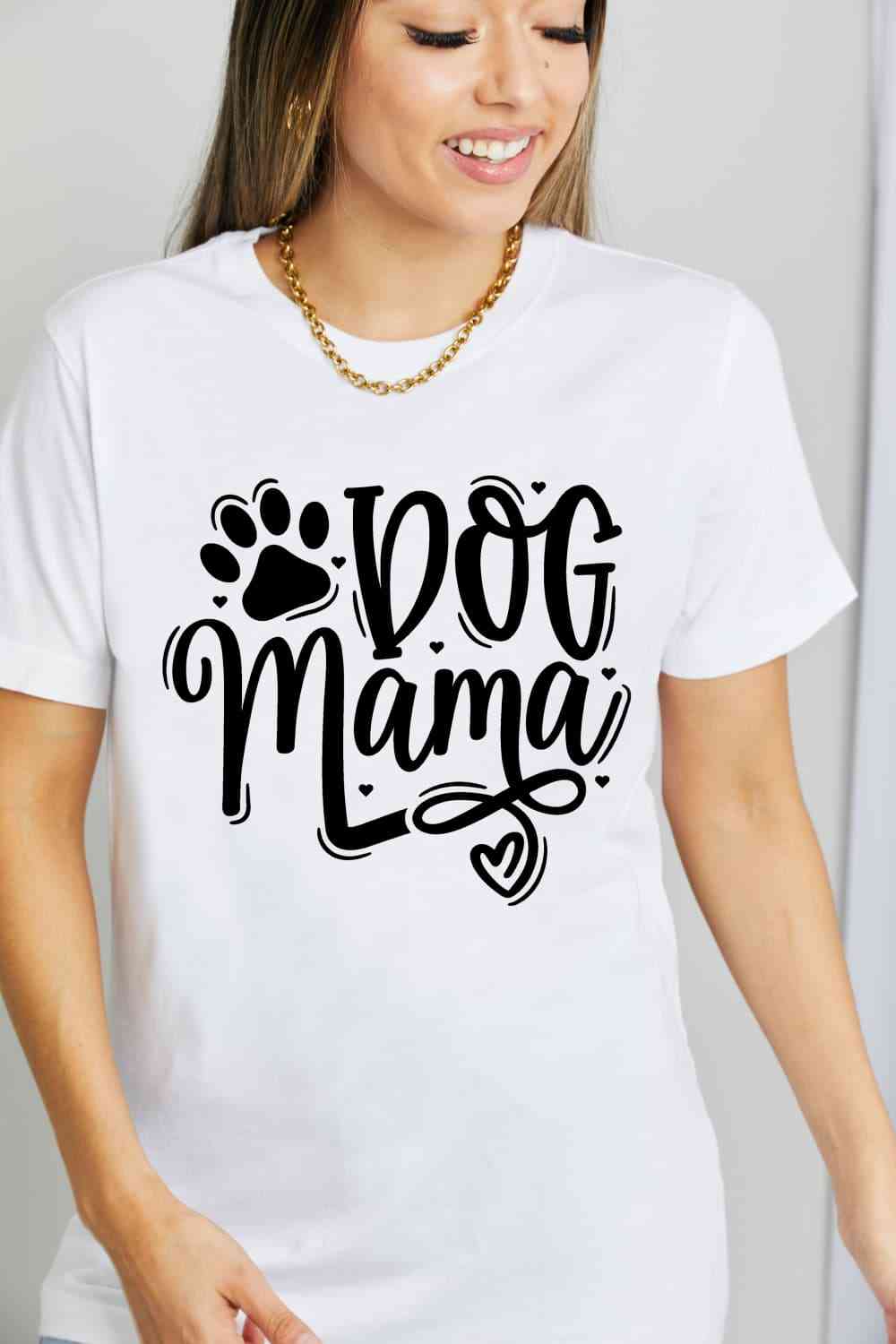 Simply Love Simply Love Full Size DOG MAMA Graphic Cotton T-Shirt - TRENDMELO