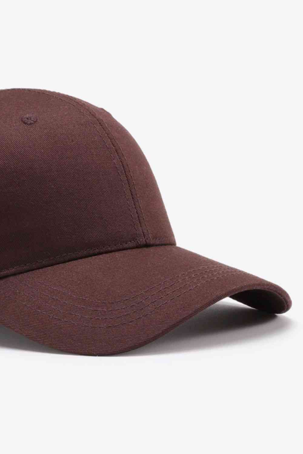 Plain Adjustable Cotton Baseball Cap - TRENDMELO