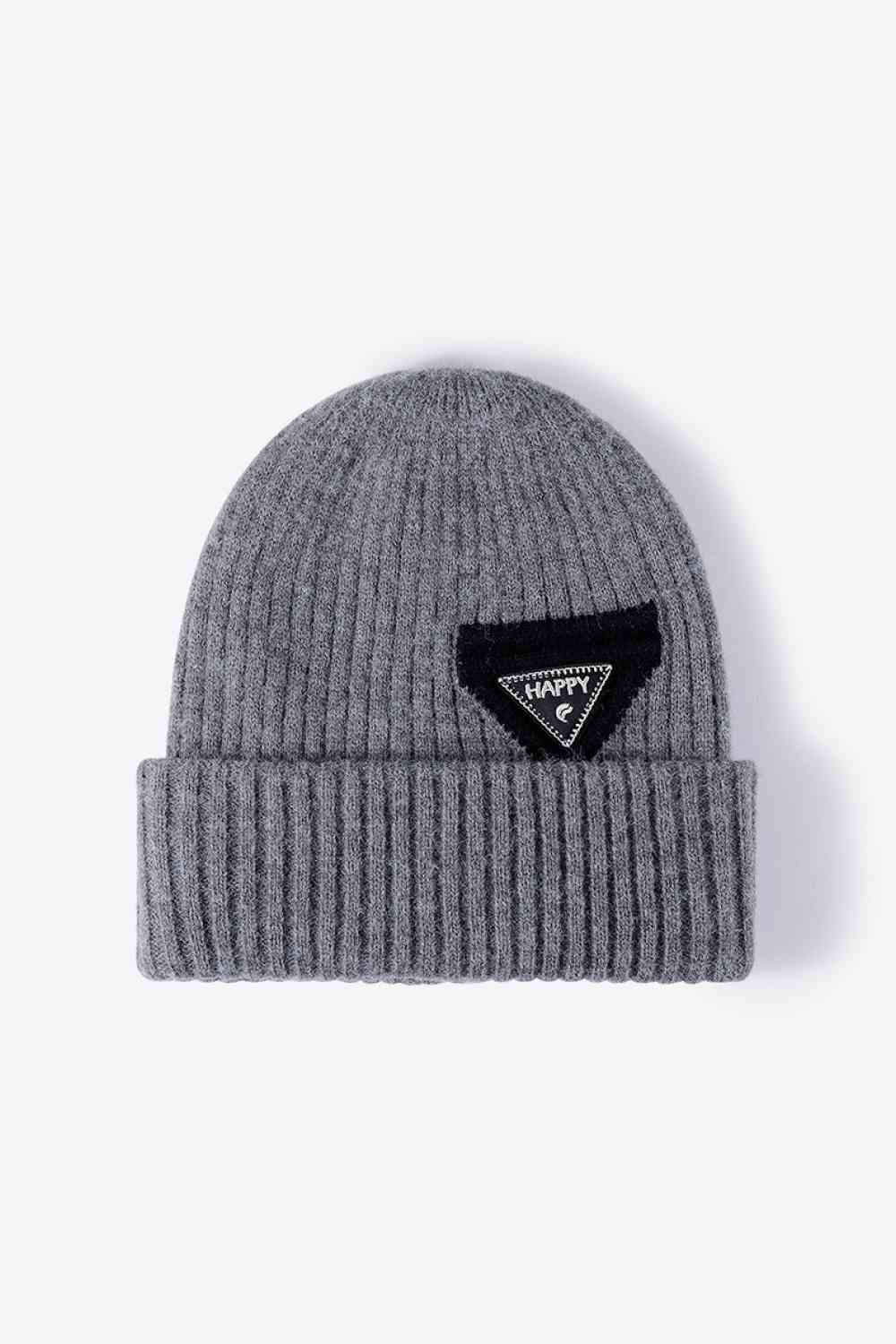 HAPPY Contrast Beanie - TRENDMELO