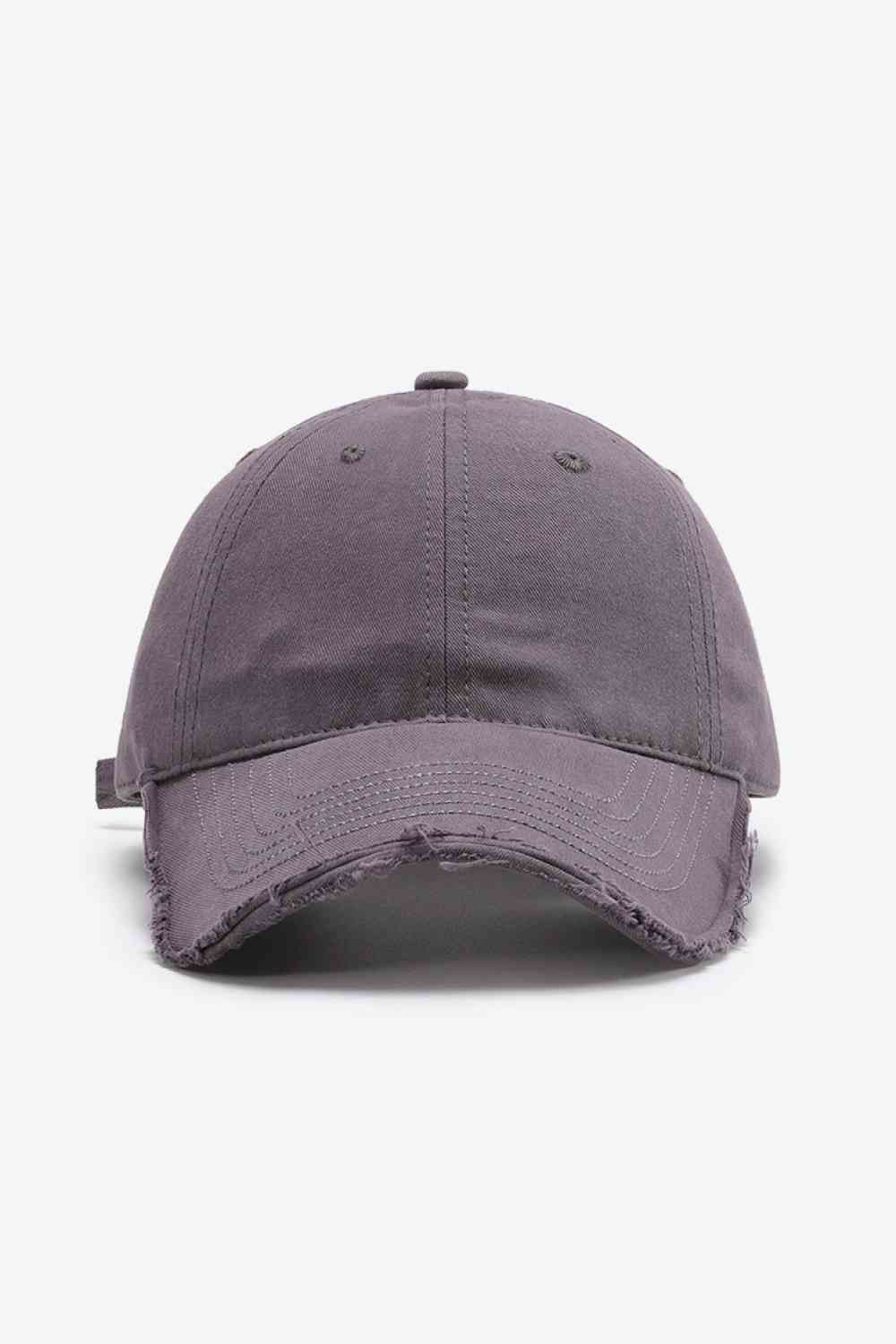 Distressed Adjustable Baseball Cap - TRENDMELO