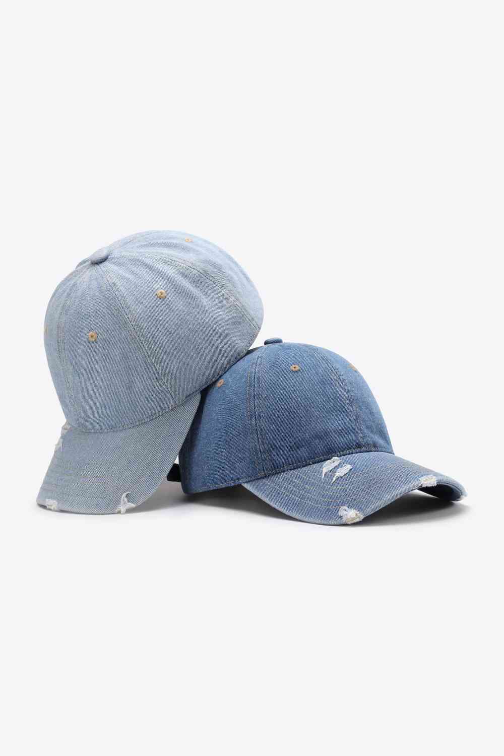 Distressed Adjustable Baseball Cap - TRENDMELO