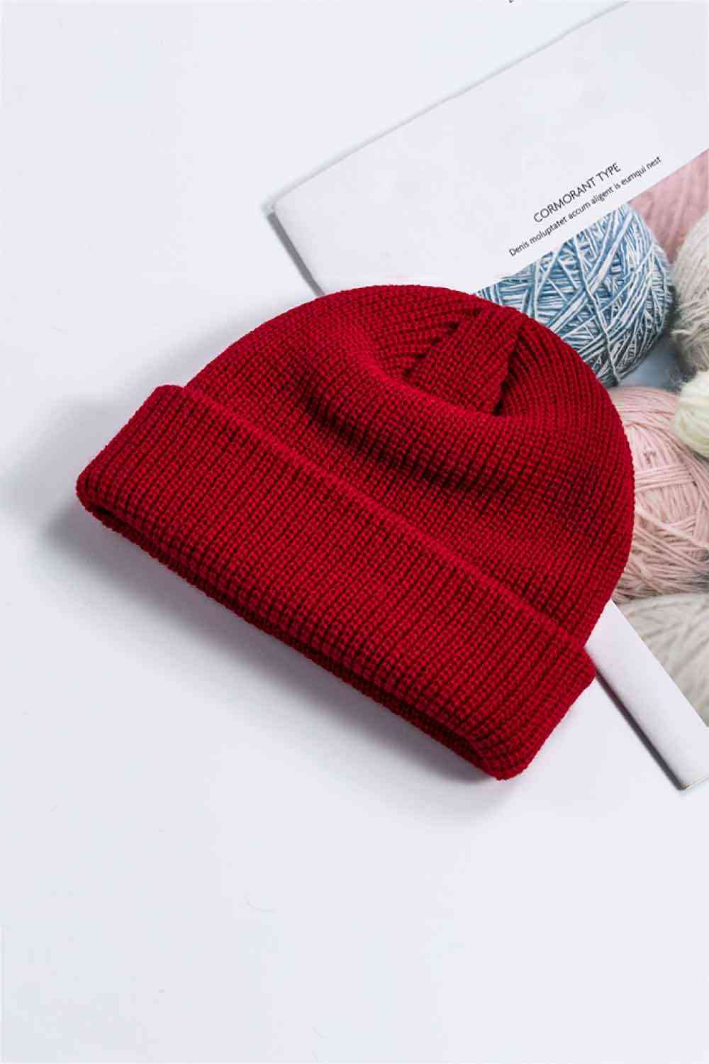 Cozy Rib-Knit Cuff Beanie - TRENDMELO