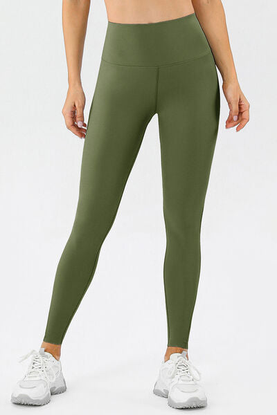 High Waist Skinny Active Pants - TRENDMELO