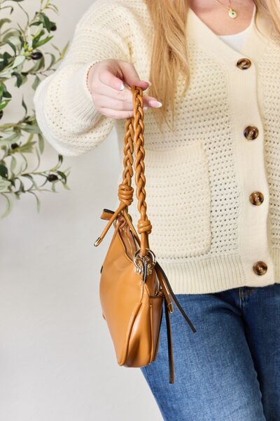 SHOMICO Braided Strap Shoulder Bag - TRENDMELO