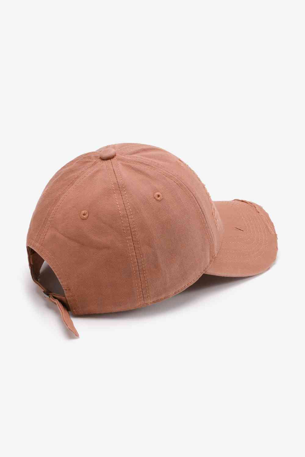 Distressed Adjustable Baseball Cap - TRENDMELO