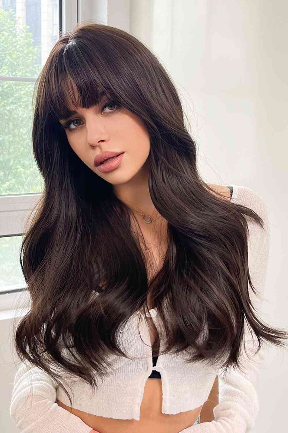 Full Machine Long Wave Synthetic Wigs 24'' - TRENDMELO