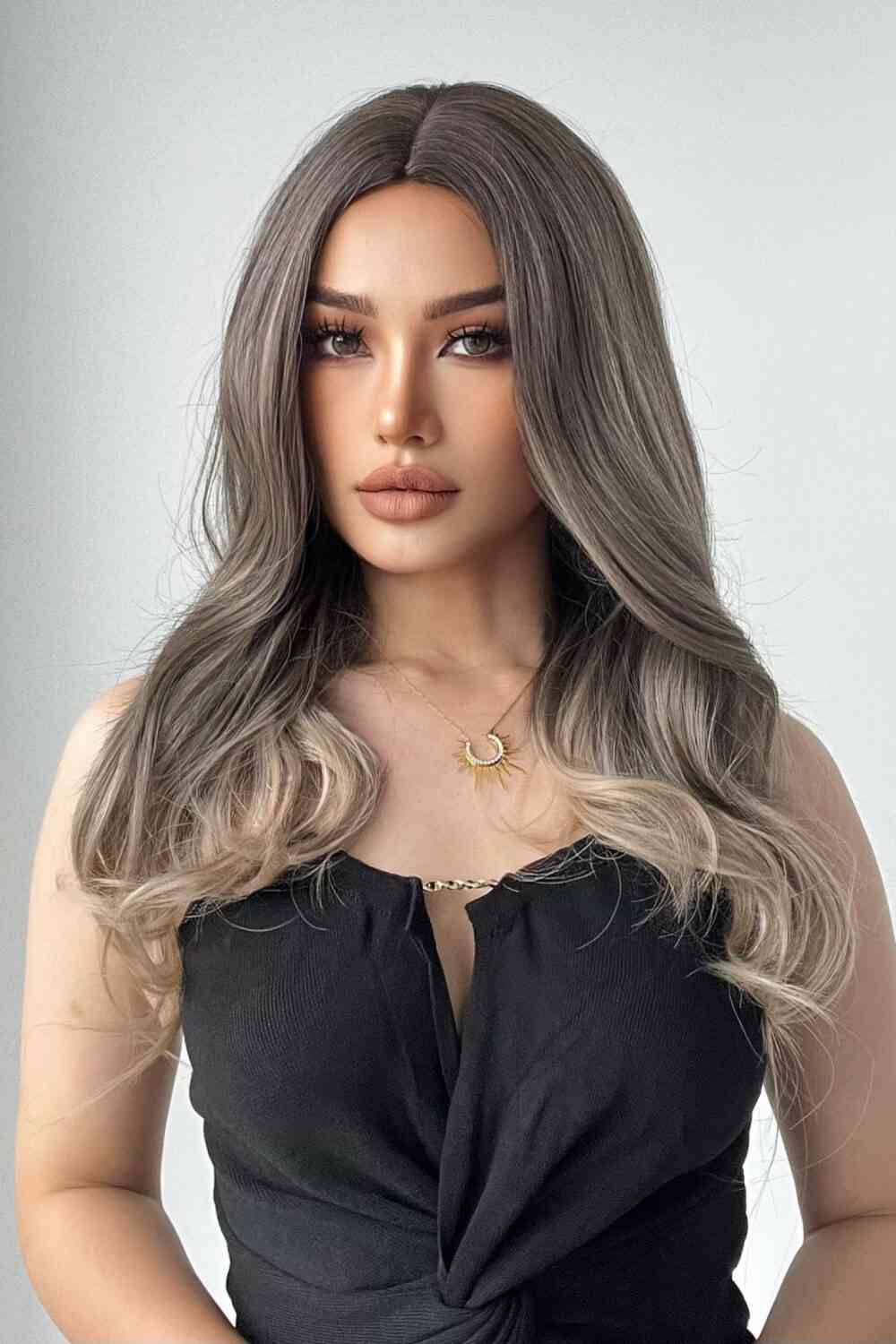 13*1" Full-Machine Wigs Synthetic Long Straight 24" - TRENDMELO