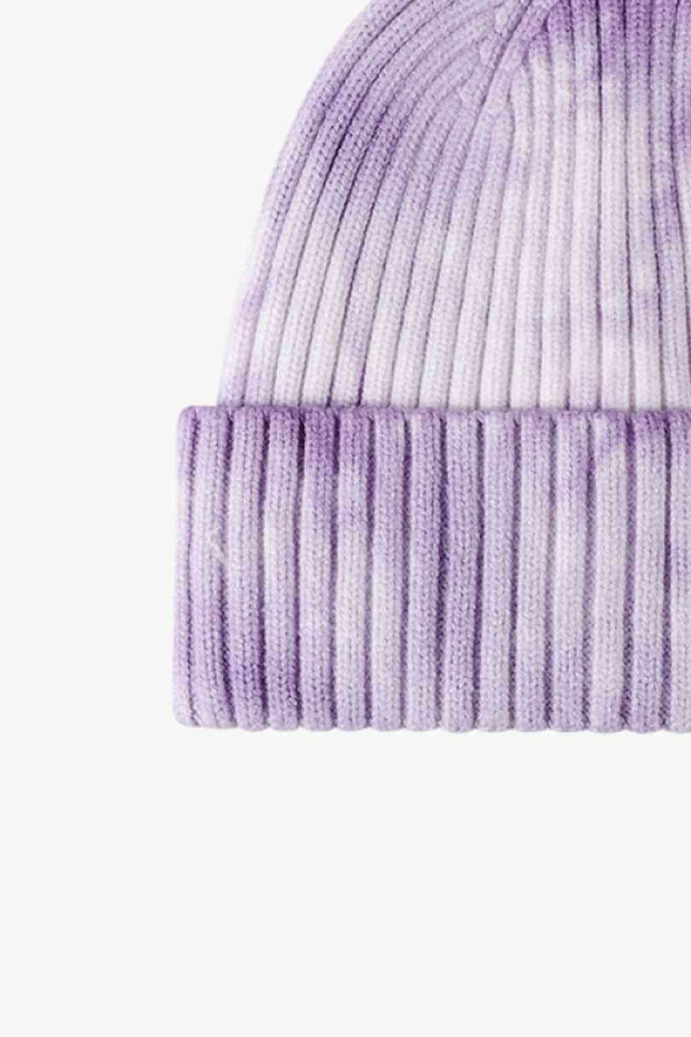 Tie-Dye Ribbed Cuffed Beanie - TRENDMELO