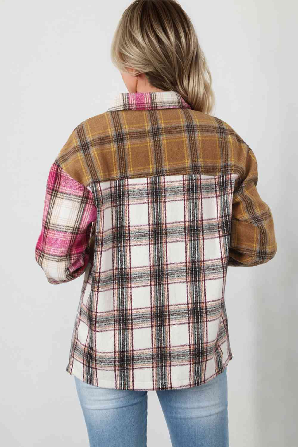 Plaid Shirt Jacket - TRENDMELO