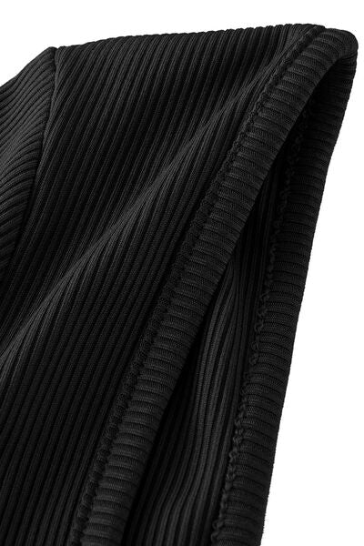 Square Neck Long Sleeve Active Jumpsuit - TRENDMELO