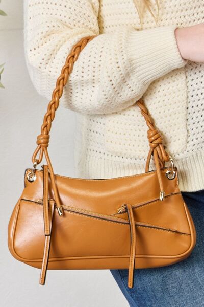 SHOMICO Braided Strap Shoulder Bag - TRENDMELO