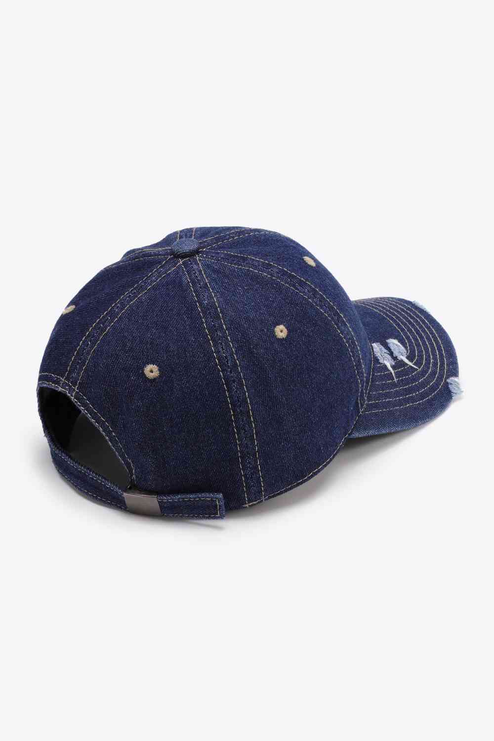 Distressed Adjustable Baseball Cap - TRENDMELO