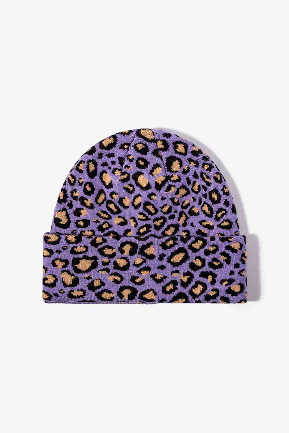 Leopard Pattern Cuffed Beanie - TRENDMELO