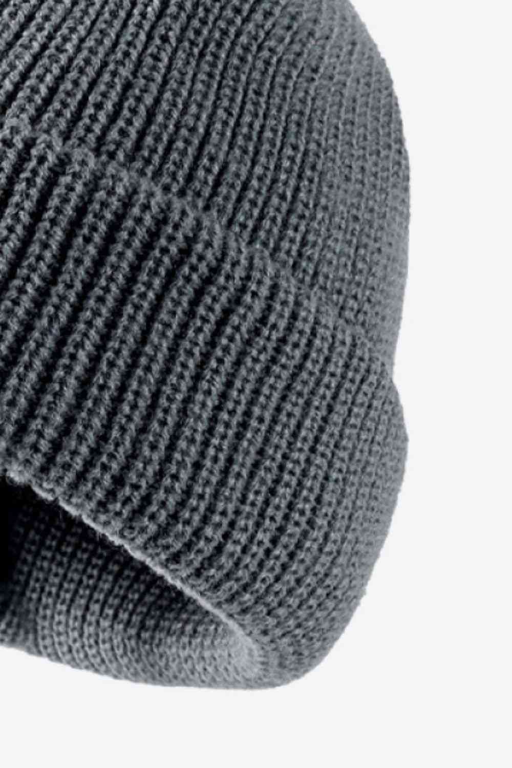 Calling For Winter Rib-Knit Beanie - TRENDMELO