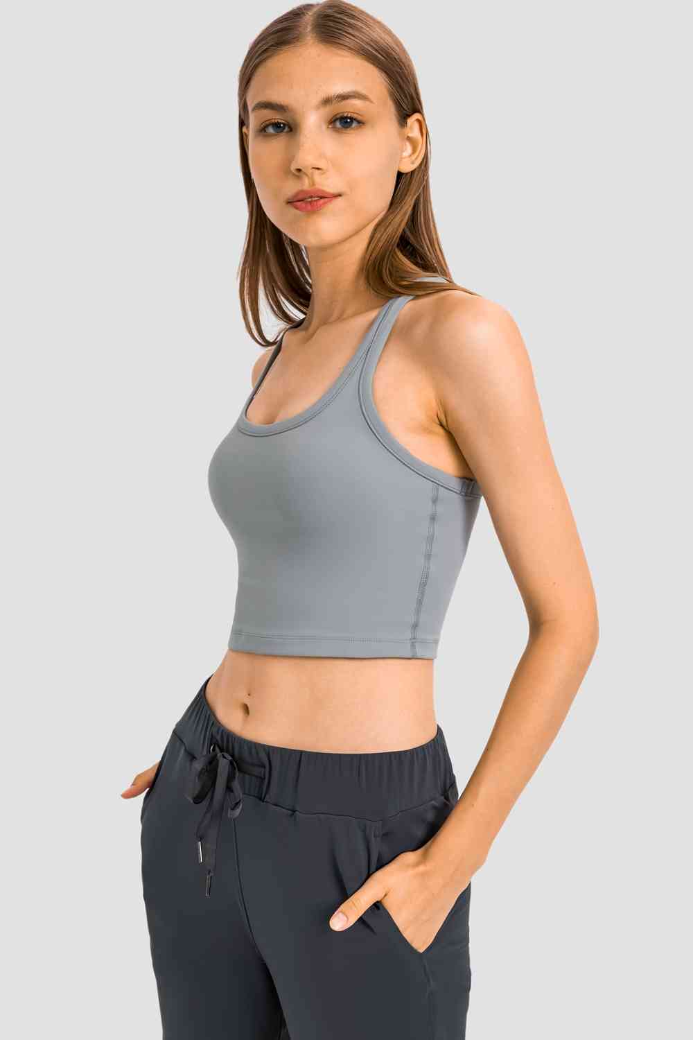 Racerback Sports Bra - TRENDMELO