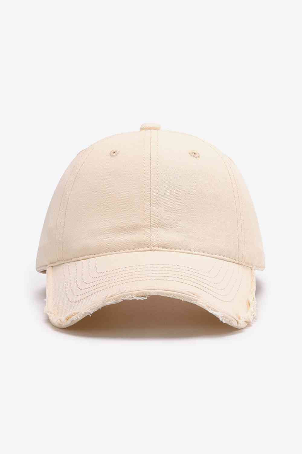 Distressed Adjustable Baseball Cap - TRENDMELO