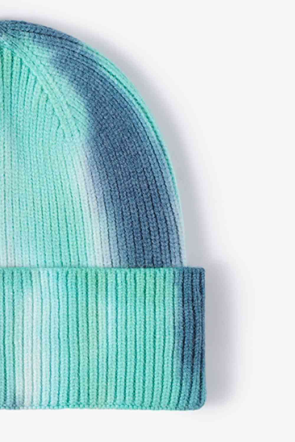 Tie-Dye Cuffed Knit Beanie - TRENDMELO