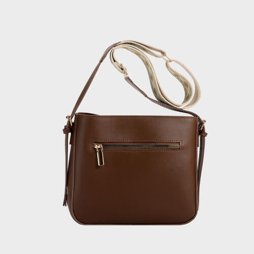 Small PU Leather Crossbody Bag - TRENDMELO